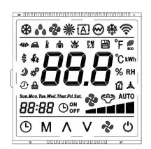 Byt ut HTN -segmentet Varitronix LCD -modul